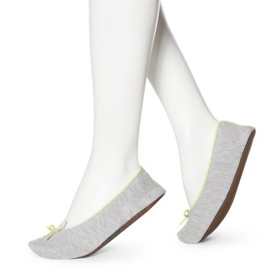 Women's June & Daisy 1 Pr Cotton Slippers - Grey