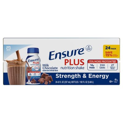 Ensure Plus Creamy Milk Chocolate Shake - 8 oz. - 24 pk.