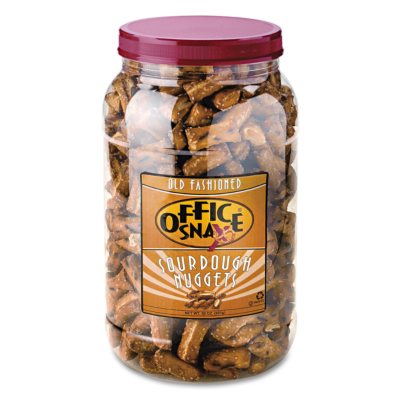 Office Snax® Nugget "Gems" Pretzels -  30 oz. Containers