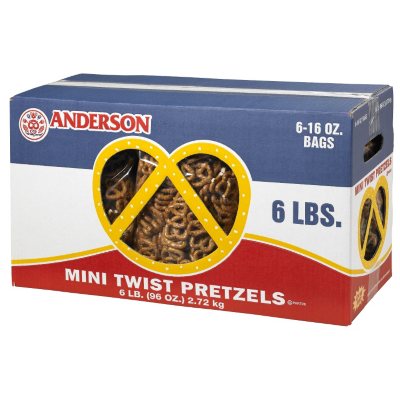 Anderson Mini Twists Pretzels - 6 lbs