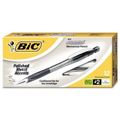 UPC 070330422285 product image for BIC Atlantis Metal Mechanical Pencil - 0.7 mm - Smoked Gray Barrel - 12 ct. | upcitemdb.com