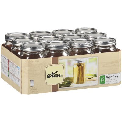 Kerr® Quart Wide Mouth Mason Jars - 32oz/12 ct.
