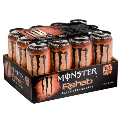 Monster Energy Rehab Peach Tea + Energy (15.5 oz., 12 ct.)