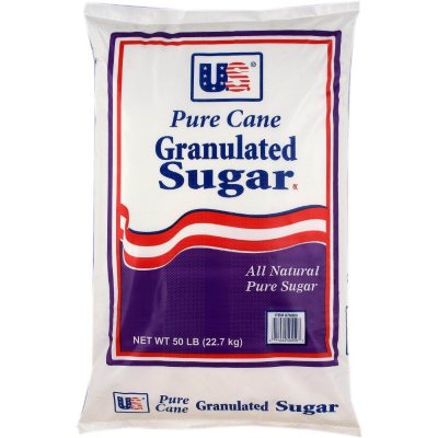 U.S. Pure Cane Granulated Sugar - 50 lbs.