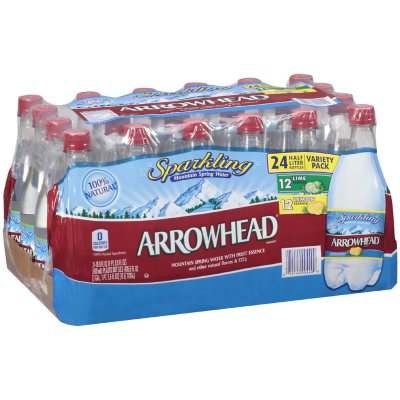 Arrowhead Sparkling Mountain Spring Water - Fruit Essence Variety Pack - .5 L - 24 ct.