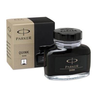 Parker Super Quink Permanent Ink for Parker Pens, 2 oz Bottle - Black