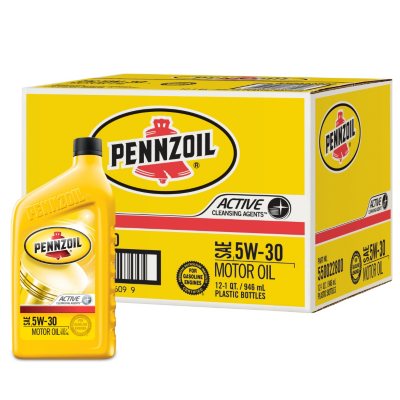 Pennzoil 5W-30 Motor Oil - 1 Quart Bottles - 12 Pack