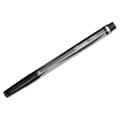 Sharpie Permanent Water Resistant Plastic Point Stick Pen, Black (Medium, 12 ct.)