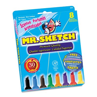 Mr. Sketch - Scented Watercolor Markers, 8 Colors - 8 per Pack