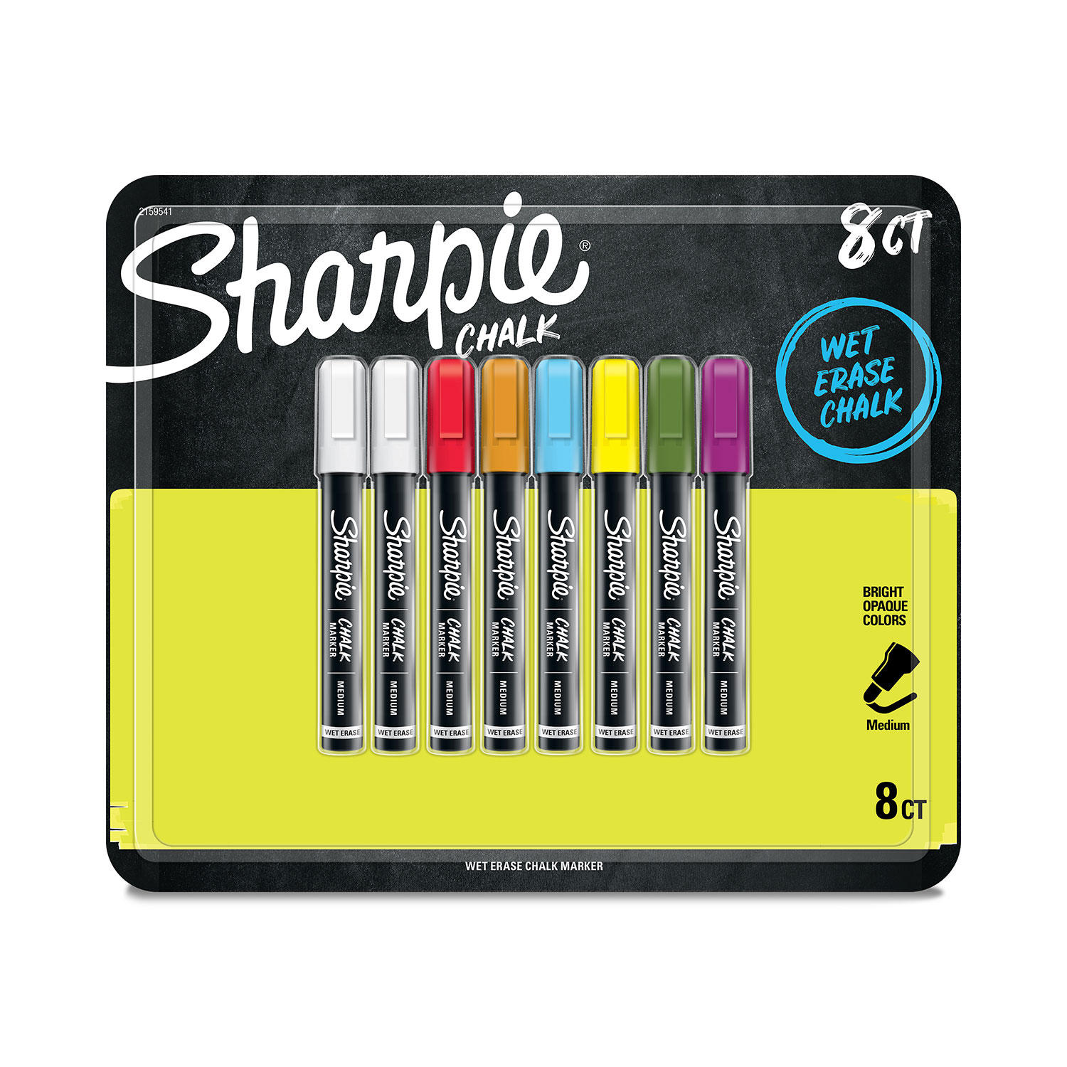Sharpie Chalk Marker Medium Assorted Colors 8 Count