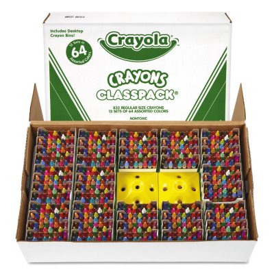 Crayola Classpack Crayons, 64 Colors, 832 Total Crayons
