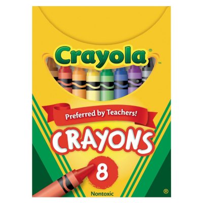 Crayola Classic Color Crayons, Tuck Box, 8 Colors per Box