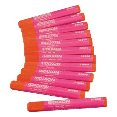 UPC 072067526007 product image for Dixon Lumber Crayons, Fluorescent Pink, 12ct. | upcitemdb.com