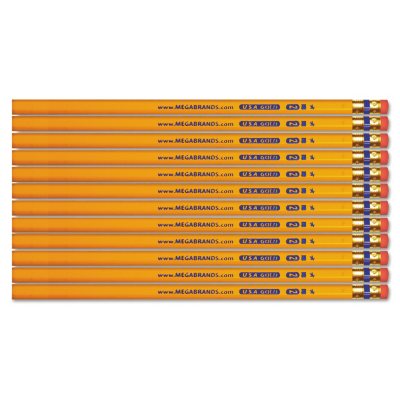 Write Dudes - USA Gold #2 Pencils, Cedar, Yellow - 12 ct.