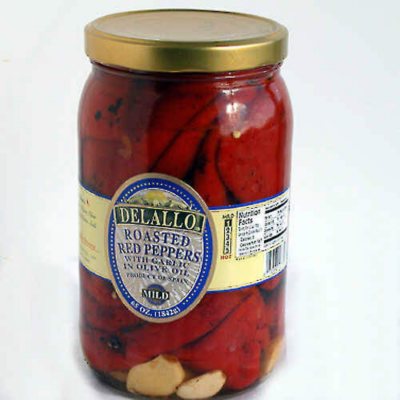 Delallo Roasted Red Peppers - 65 oz.