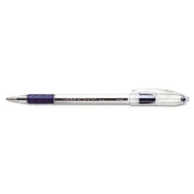 Pentel - R.S.V.P. Ballpoint Stick Pen, Blue Ink, Fine - 12 Pens