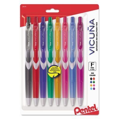 Pentel - Vicuña Advanced Ink Ballpoint Pen, .7mm, Assorted Barrel -  Assorted Ink