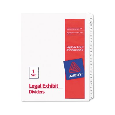 Avery Side Tab Legal Index Dividers