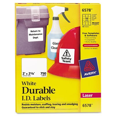 Avery Permanent Durable ID Laser Labels