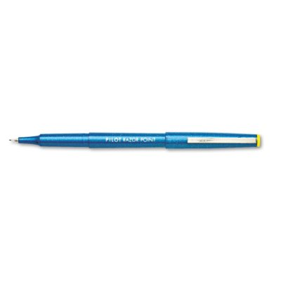Pilot - Razor Point Porous Point Stick Pen, Blue Ink, Extra Fine - 12 Pens