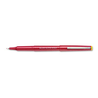 Pilot - Razor Point Porous Point Stick Pen, Red Ink, Extra Fine - 12 Pens