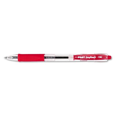 Pilot - EasyTouch Ballpoint Retractable Pen, Red Ink, Fine - 12 Pens