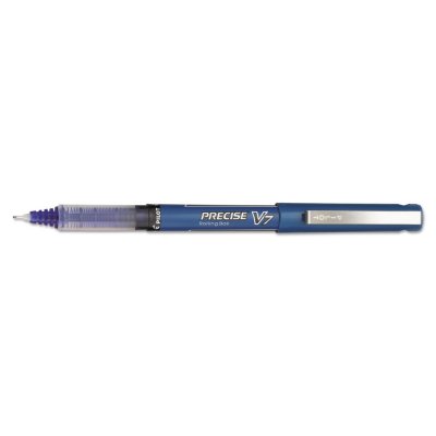 Pilot - Precise V7 Roller Ball Stick Pen, Needle Point, Blue Ink, Fine - 12 Pens