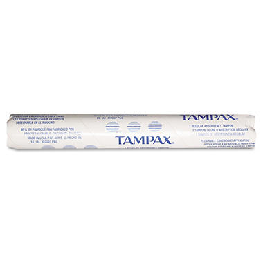 Tampax Tampons Original Regular Absorbency 500  HOSTAMPAX
