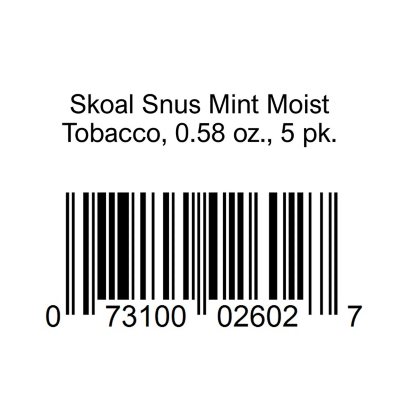 SKOAL SNUS MINT USSTB