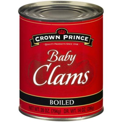 Crown Prince Boiled Baby Clams - 28oz