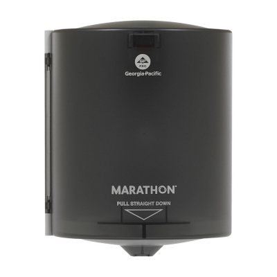 Marathon - Towel Dispenser, Center Pull, Smoke - 300 Sheets Capacity