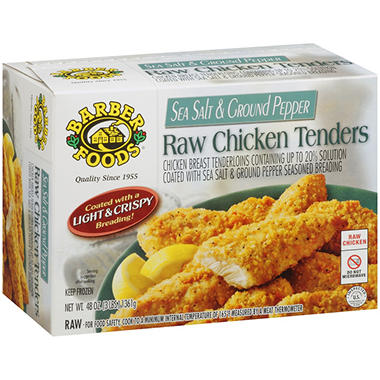 Barber Foods? Sea Salt & Ground Pepper Raw Chicken Tenders - 48 oz ...