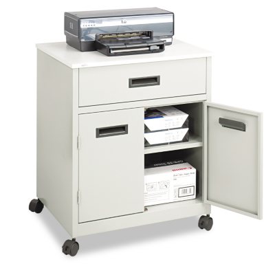 Safco® Steel Machine Stand with Pullout Drawer