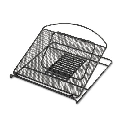 Safco Onyx Adjustable Steel Mesh Laptop Stand, Black