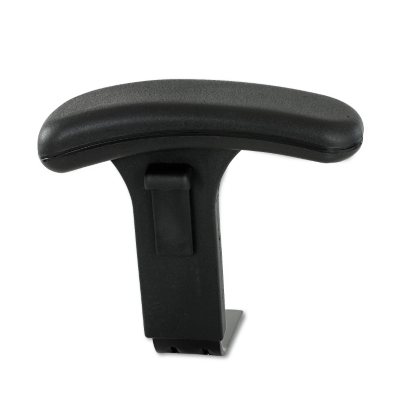 Safco Height Adjustable T-Pad Arms, Black