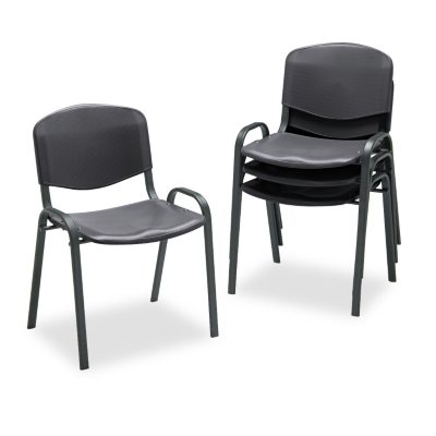 Safco - Contour Stacking Chairs, Various Colors - 4 Pack