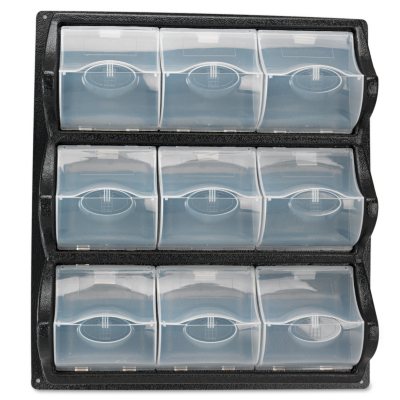9-Bin Panel Storage Bins