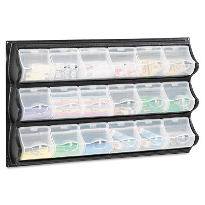 Safco Polypropylene Panel Storage - 18 Bins