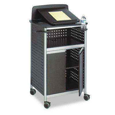 Safco Scoot Multipurpose Lectern - Black/Silver