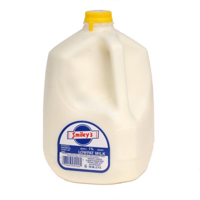 Smiley's 1% Lowfat Milk - 1 gallon jug