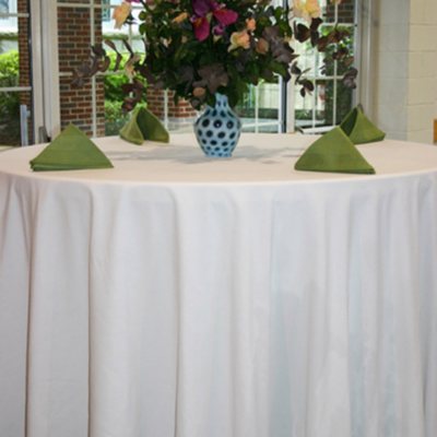 Riegel 120" Round Seamless Tablecloth - White - 3 pk.