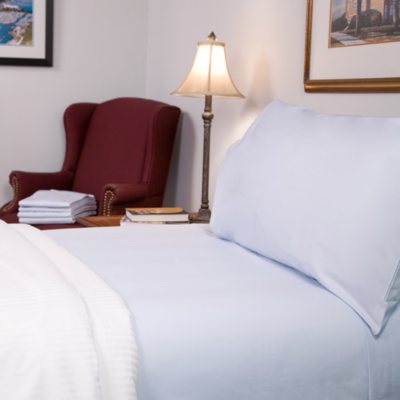 Riegel 200TC Flat and Fitted Sheets and Pillowcases - Light Blue