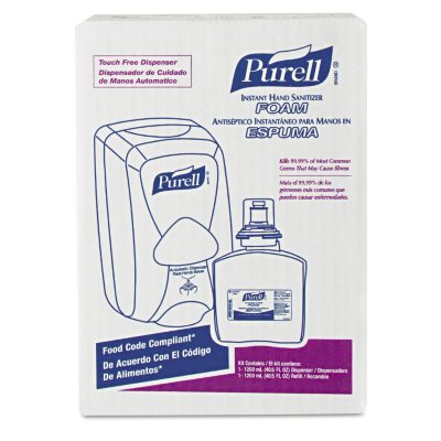 Purell TFX Touch Free Dispenser Kit with 1200ml Refill - White