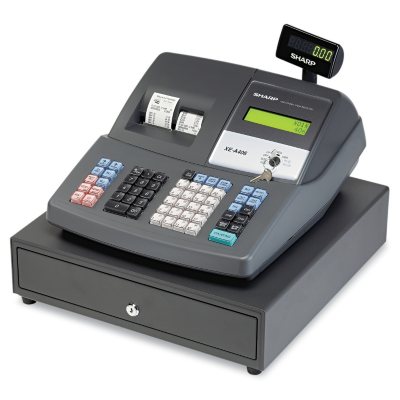 Sharp Cash Register, Thermal Printing, Dual Roll Register Tape, 2-line Display