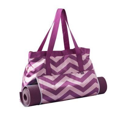 Lotus Yoga Tota and Mat, Purple and Pink