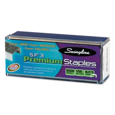 Swingline - S.F. 3 Premium Chisel Point 105 Count Half-Strip Staples -  5000/Box