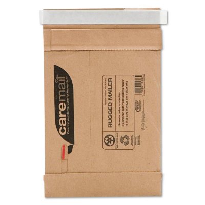 Caremail - Rugged Padded Mailer, Side Seam, 6 x 8 3/4, Light Brown, 25 per Pack