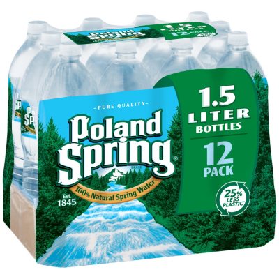 UPC 075720456666 product image for Poland Spring 100% Natural Spring Water (1.5 L bottles, 12 pk.) | upcitemdb.com