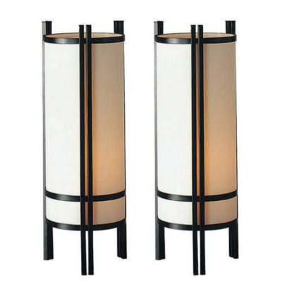 Japanese Table Lamp Set - 2 pc.