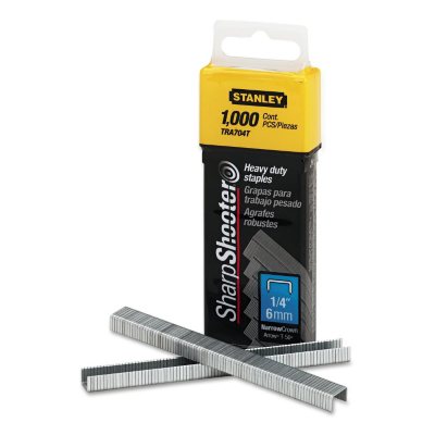 Stanley Bostitch - Sharpshooter 1/4 Inch Leg Length Staples - 1,000 Pack